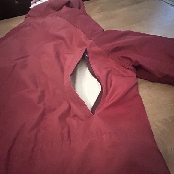 Vtg LL Bean Baxter State Parka Lined Jacket Coat Men's Size L Red Hooded USA